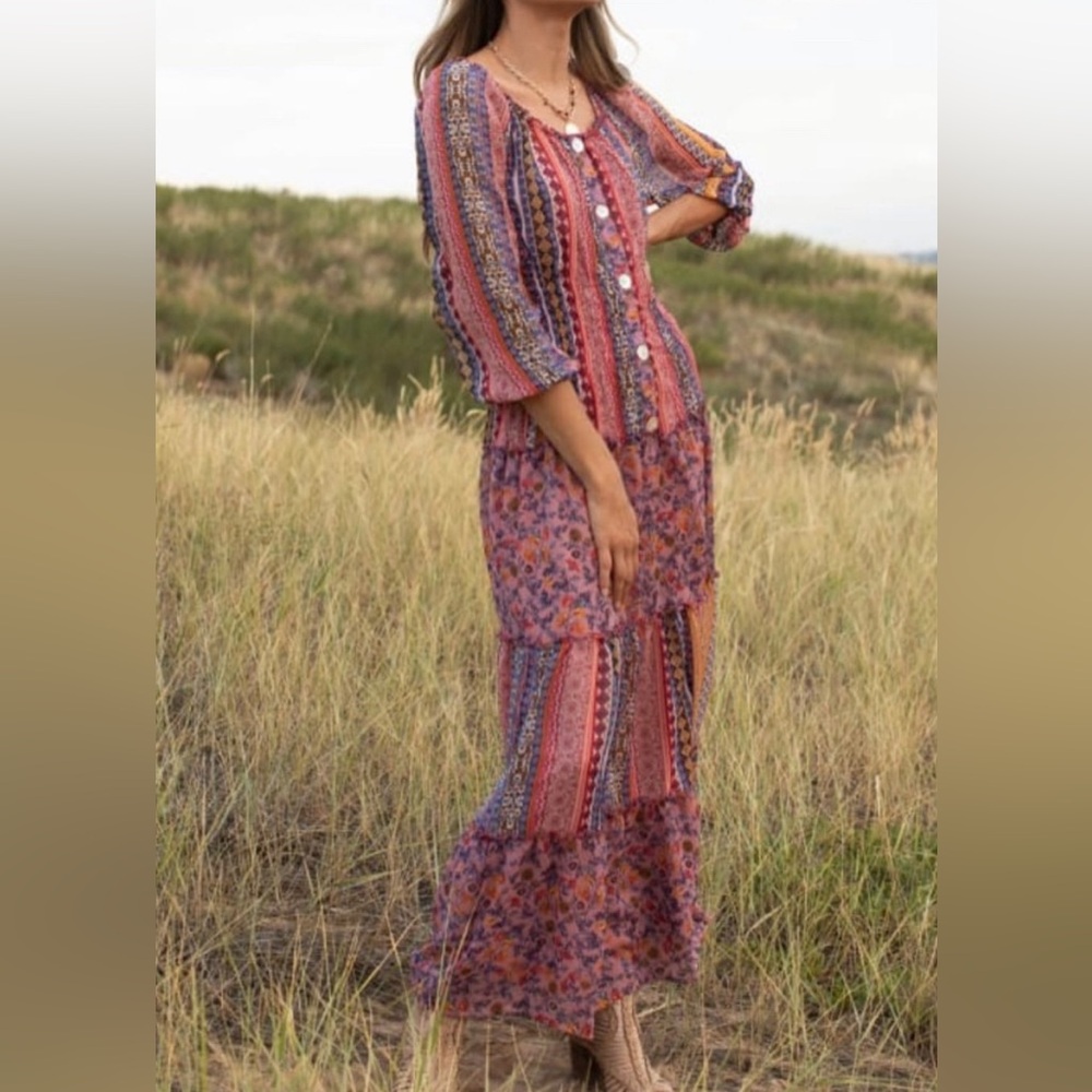 Anthropologie Figueroa & Flower Maxi Dress